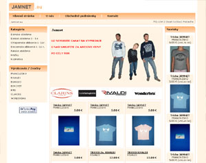 Jamnet.eu - E-shop hlavne s oble�en�m